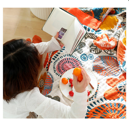 "Vento Lieve" – Cotton Gauze Throw Blanket By Enzo Bellari®