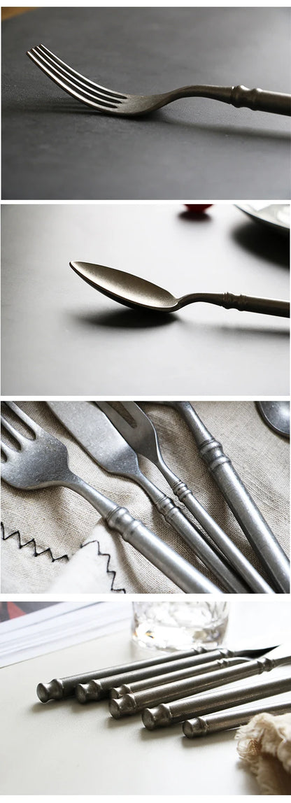 "Acciaio Retrò" – Stainless Flatware Cutlery Set By Enzo Bellari®
