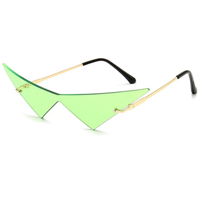 "Occhio Felino" – Cat Eye Rimless Sunglasses By Enzo Bellari®