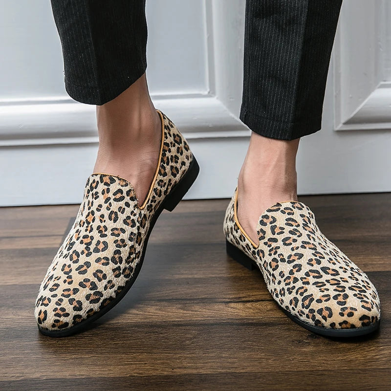 "Sole di Capri" – Leopard Print Loafers By Enzo Bellari®