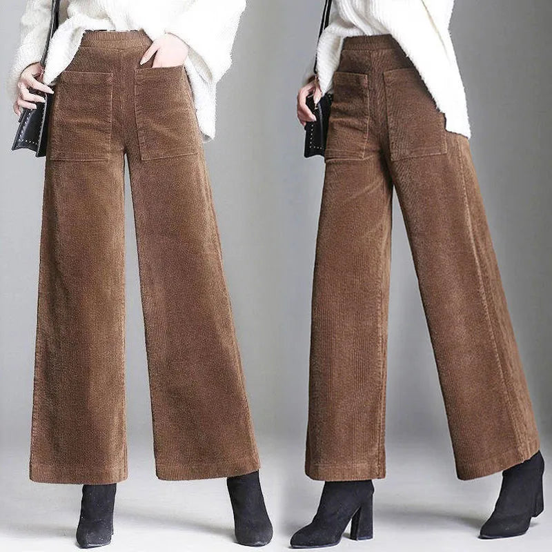 "Gamba Larga" – Corduroy Palazzo Trousers By Enzo Bellari®