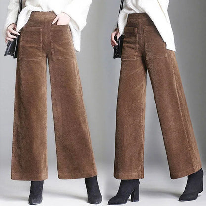 "Gamba Larga" – Corduroy Palazzo Trousers By Enzo Bellari®