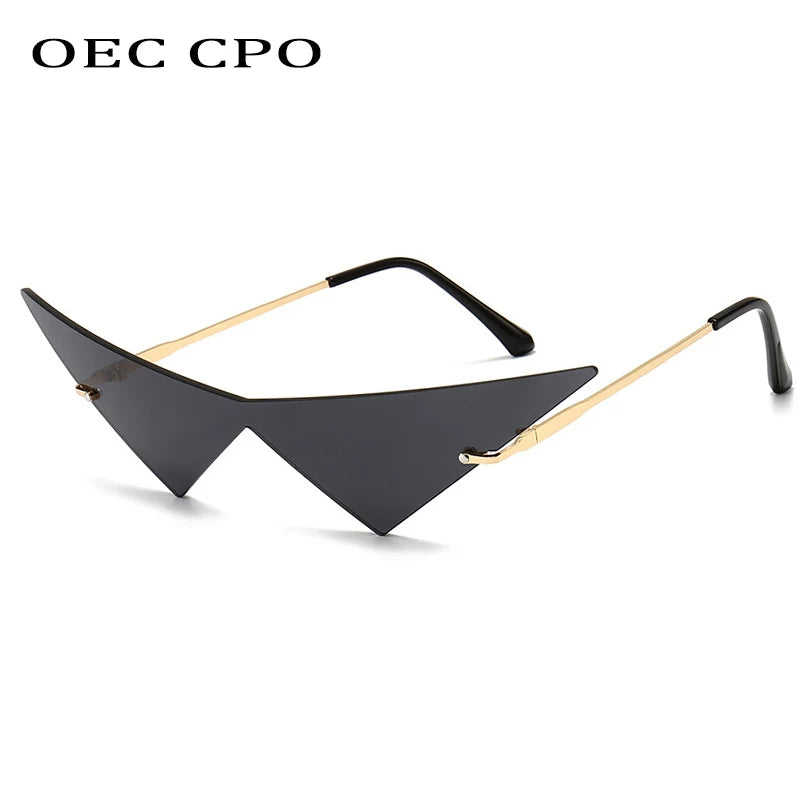 "Occhio Felino" – Cat Eye Rimless Sunglasses By Enzo Bellari®