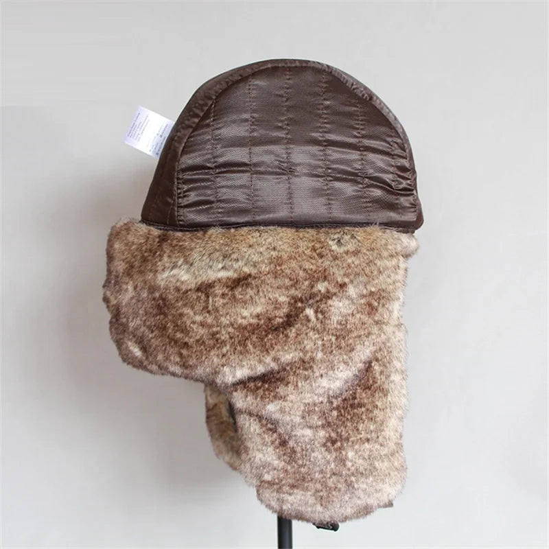 "Vento Lieve" – Faux Leather Fur Bomber Hat By Enzo Bellari®