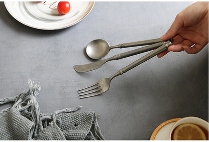 "Acciaio Retrò" – Stainless Flatware Cutlery Set By Enzo Bellari®