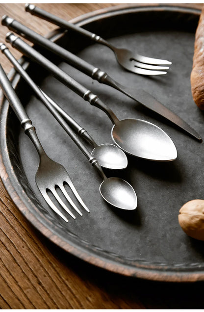 "Acciaio Retrò" – Stainless Flatware Cutlery Set By Enzo Bellari®