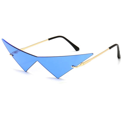 "Occhio Felino" – Cat Eye Rimless Sunglasses By Enzo Bellari®