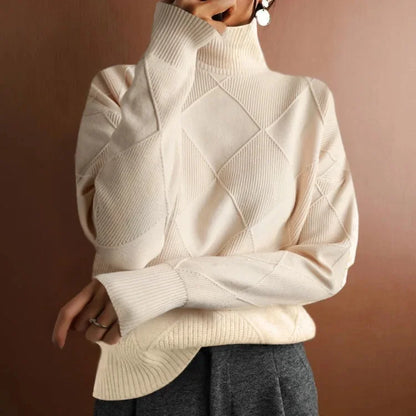 "Aria Serenata" – Knitted Polo Neck Sweater By Enzo Bellari®