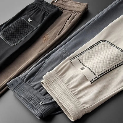 "Fior di Vento" – Embroidered Casual Pants By Enzo Bellari®