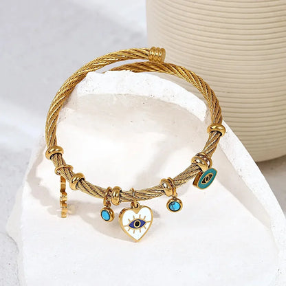 "Sogno d'Oro" – Devil's Eye Elastic Bracelet By Enzo Bellari®