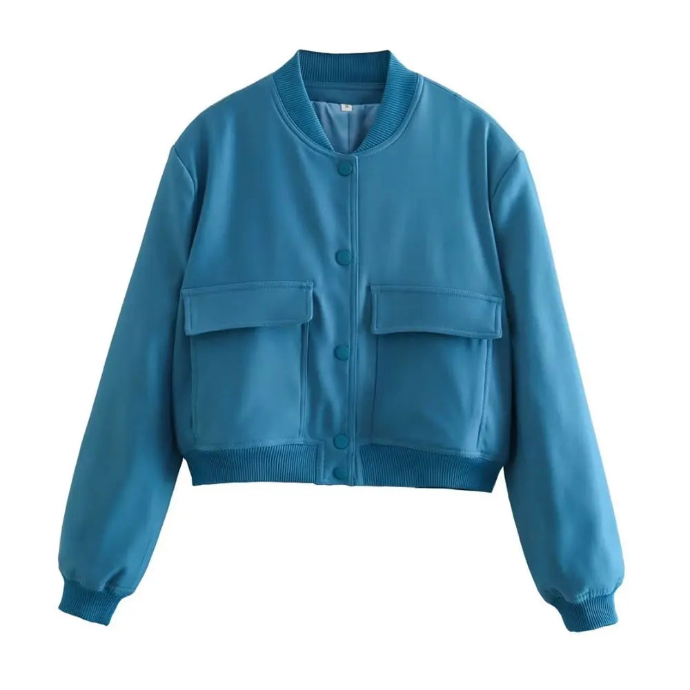 "La Bomber" – Women’s Jacket with Pockets By Enzo Bellari®