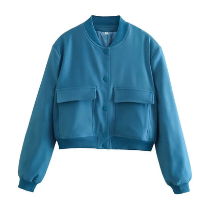 "La Bomber" – Women’s Jacket with Pockets By Enzo Bellari®