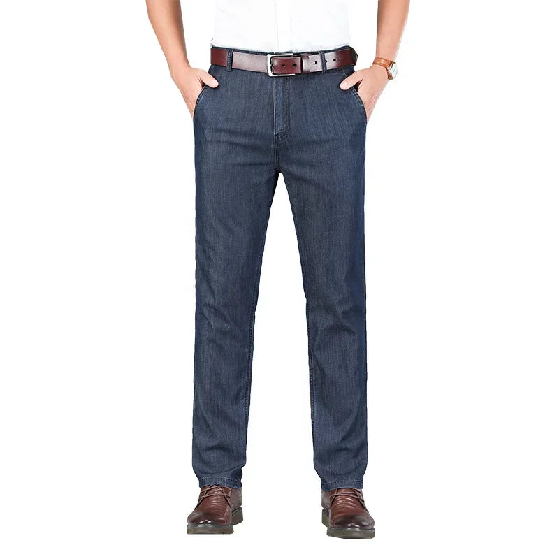 "Denim Estivo" – High-Waist Denim Trousers By Enzo Bellari®