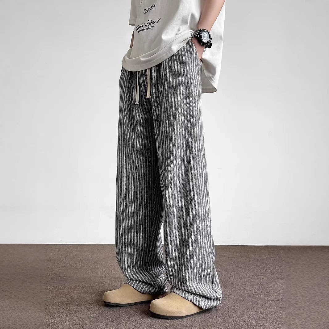 "Il Rilassato" – Striped Casual Pants By Enzo Bellari®