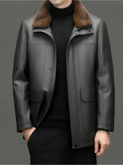 "Pelle Reale" – Sheepskin Mink Coat By Enzo Bellari®