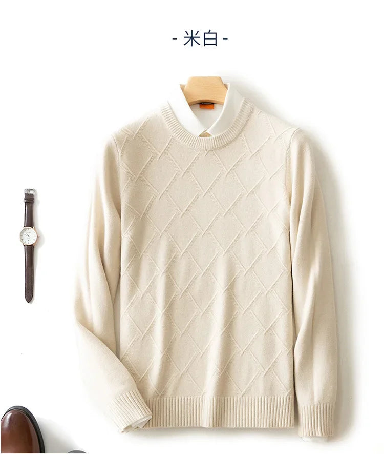 "Alma Bella" – Thickened Cashmere Sweater By Enzo Bellari®