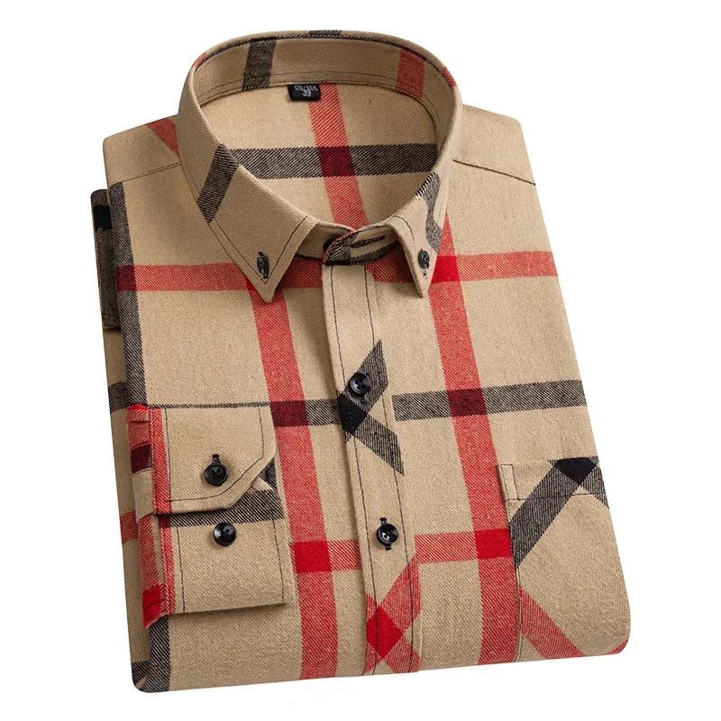 "Quadro Morbido" – Flannel Plaid Shirt By Enzo Bellari®