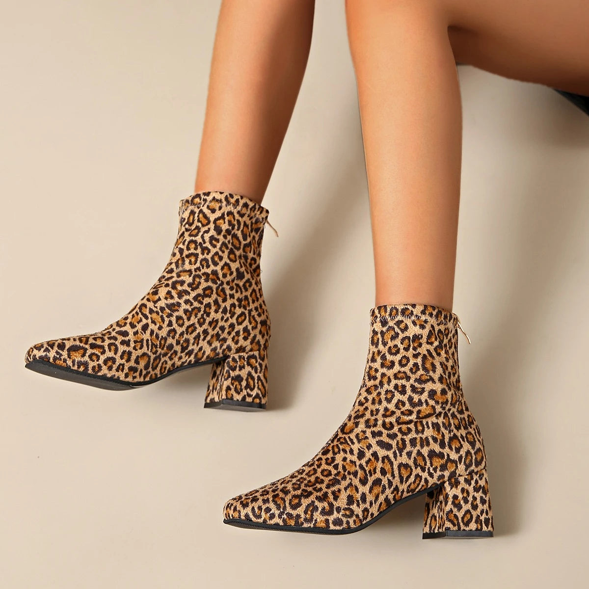 "Bello Sogno" – Leopard Print Ankle Boots By Enzo Bellari®