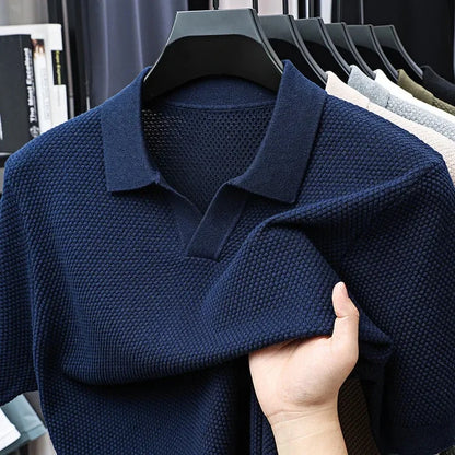 "Vera Luce" – Cotton Short Sleeve Polo Shirt By Enzo Bellari®