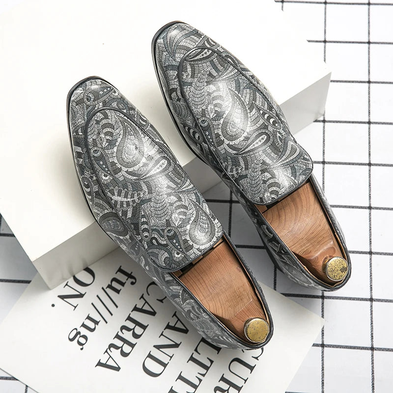 "Stampa Nobile" – Printed Leather Loafers By Enzo Bellari®
