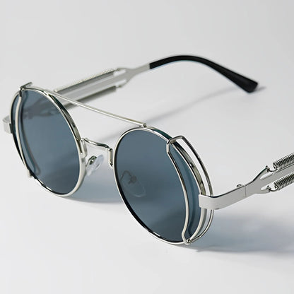 "Occhio Antico" – Steampunk Round Sunglasses By Enzo Bellari®