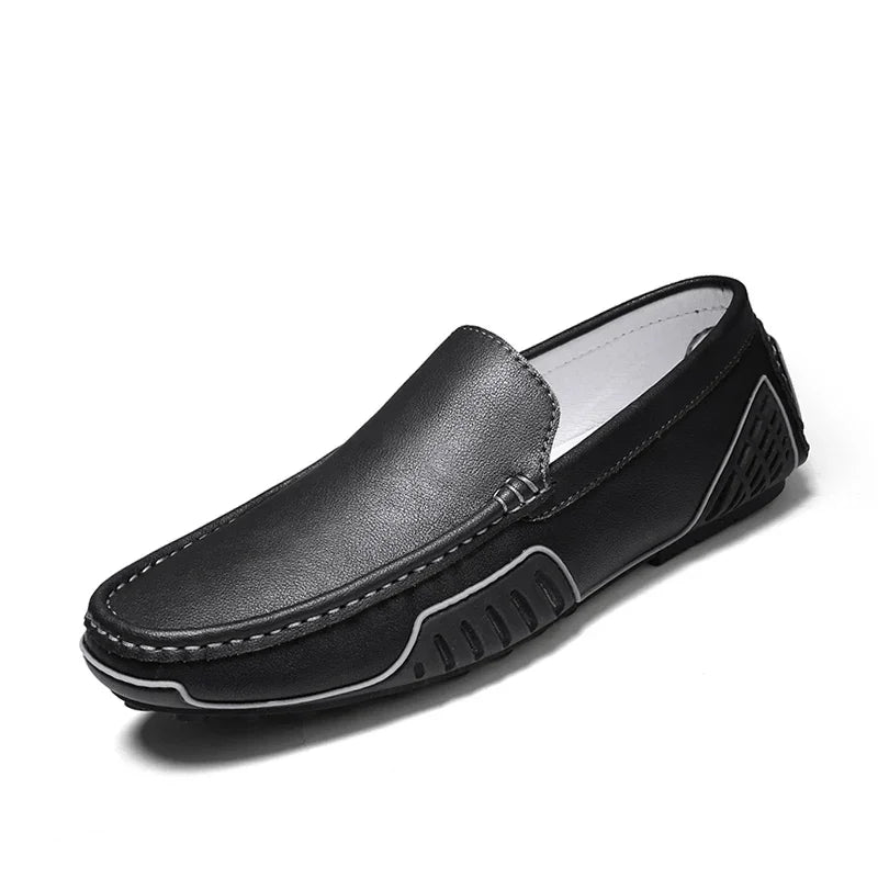 "Cammino Semplice" – Casual Leather Loafers By Enzo Bellari®