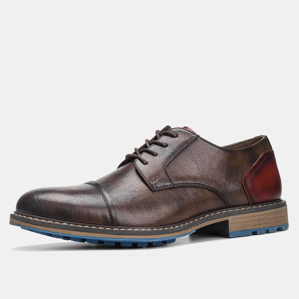 "Epoca Dorata" – Brogue Leather Oxfords By Enzo Bellari®