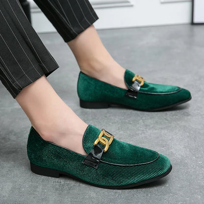 "Verde Lusso" – Green Leather Loafers By Enzo Bellari®