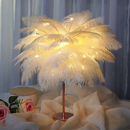 "Luce Leggera" – LED Feather Table Lamp By Enzo Bellari®