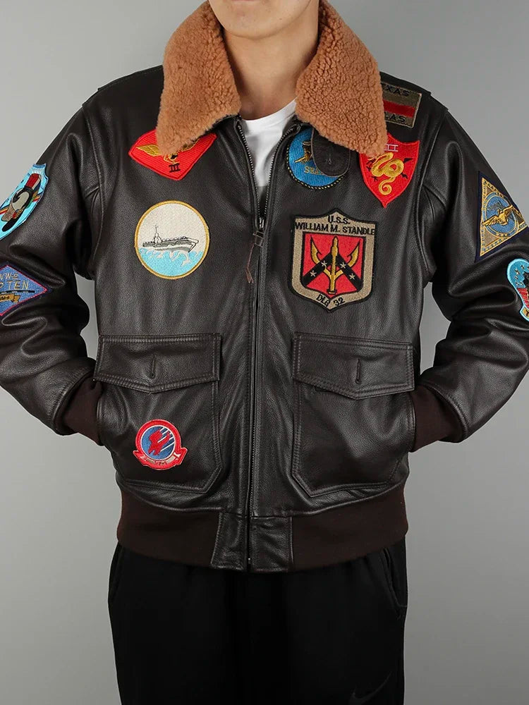 "Il Aviatore" – Air Force Leather Jacket By Enzo Bellari®
