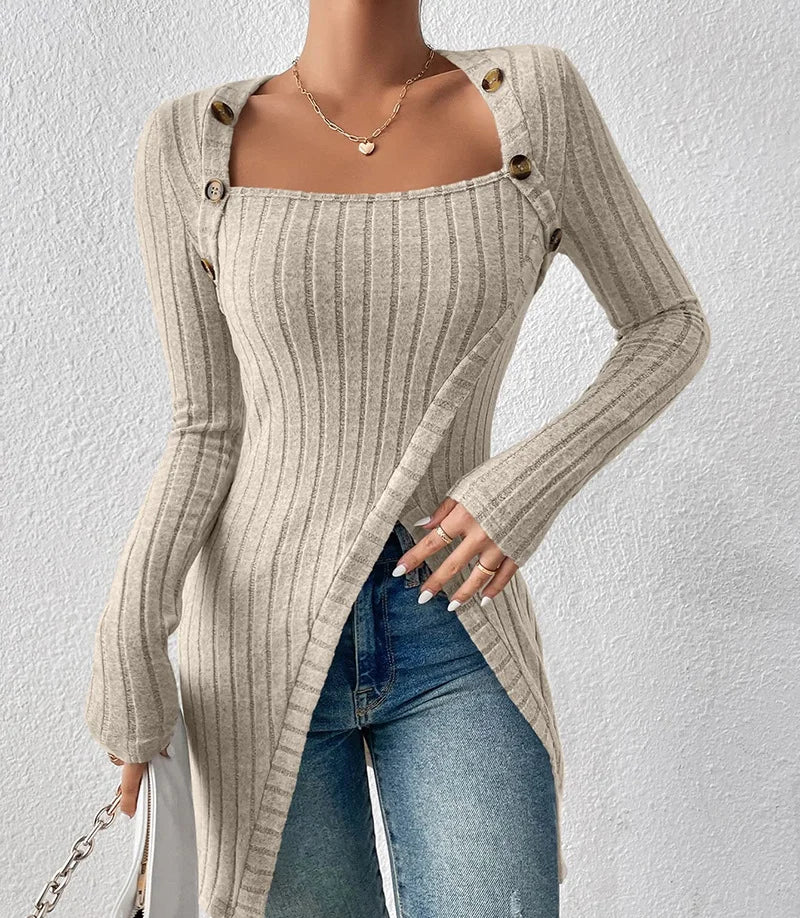 "Sole di Capri" – Square Collar Lace Top By Enzo Bellari®