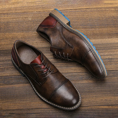 "Epoca Dorata" – Brogue Leather Oxfords By Enzo Bellari®