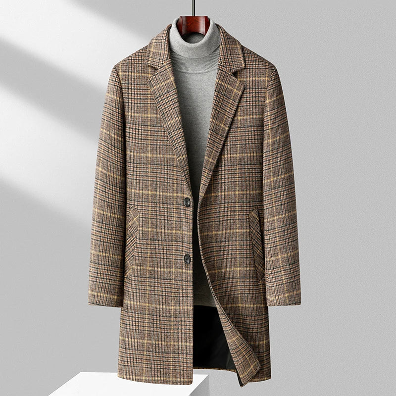 "Taglio Lungo" – Mid-Length Woolen Coat By Enzo Bellari®