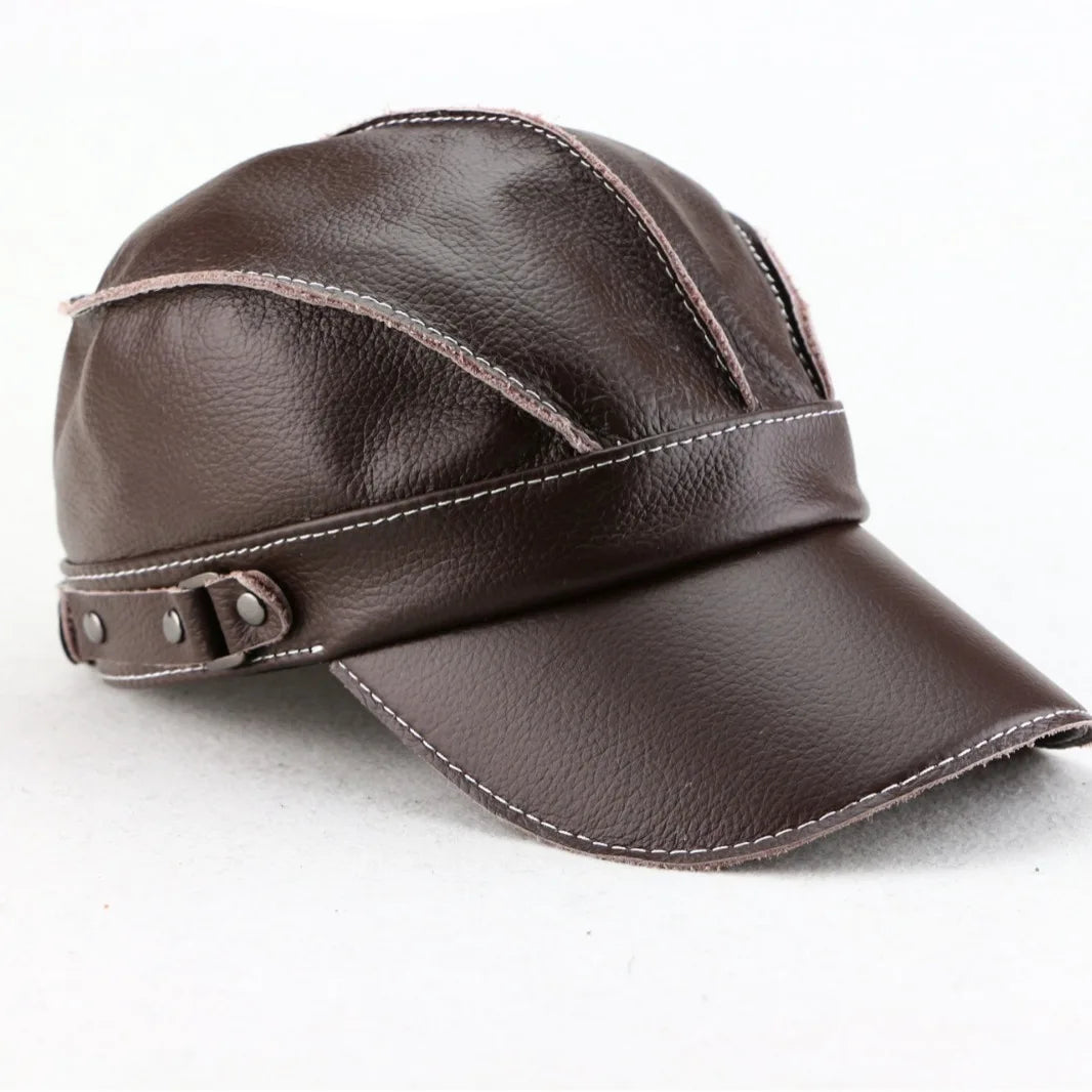 "Berretto Regolabile" – Cowhide Baseball Cap By Enzo Bellari®