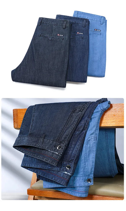 "Denim Estivo" – High-Waist Denim Trousers By Enzo Bellari®