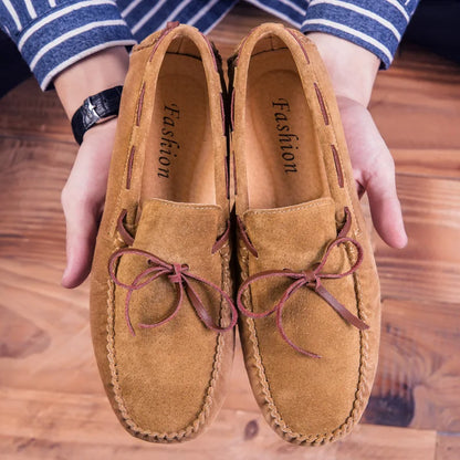 "Nodo Soffice" – Suede Lace-up Loafers By Enzo Bellari®