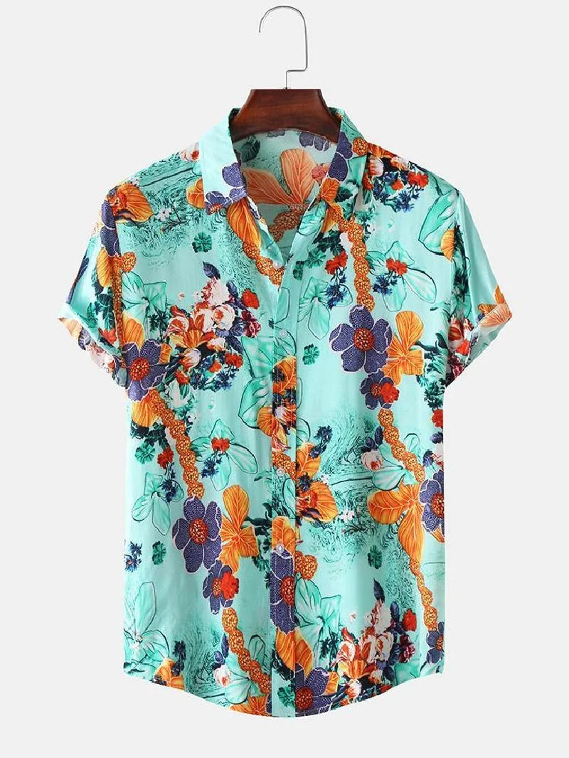 "Stampa Estiva" – Retro Lapel Shirt By Enzo Bellari®