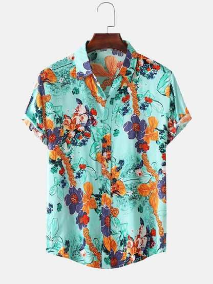 "Stampa Estiva" – Retro Lapel Shirt By Enzo Bellari®