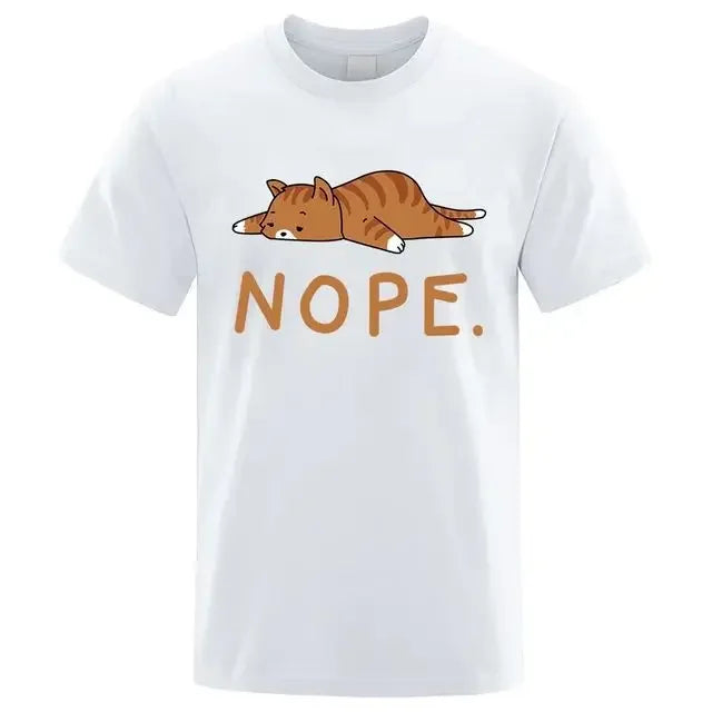 "Gatto Ribelle" – NOPE Cat T-shirt By Enzo Bellari®