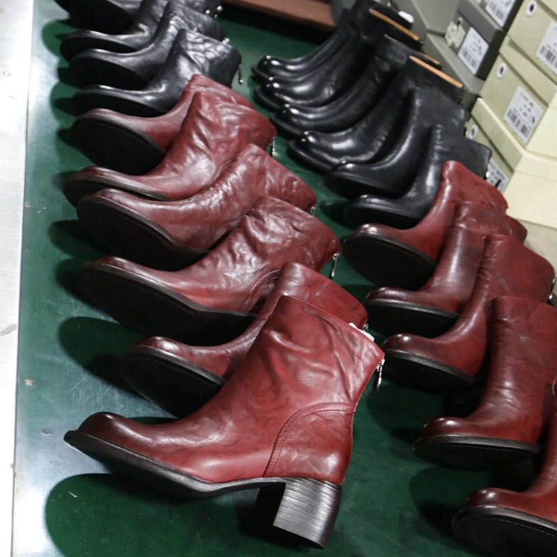 "Tacchi Corti" – Leather Ankle Boots By Enzo Bellari®