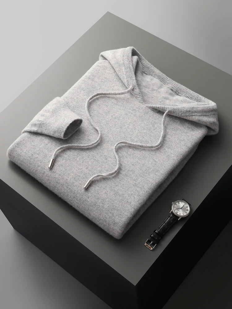 "Fior di Vento" – Cashmere Merino Wool Hoodie By Enzo Bellari®