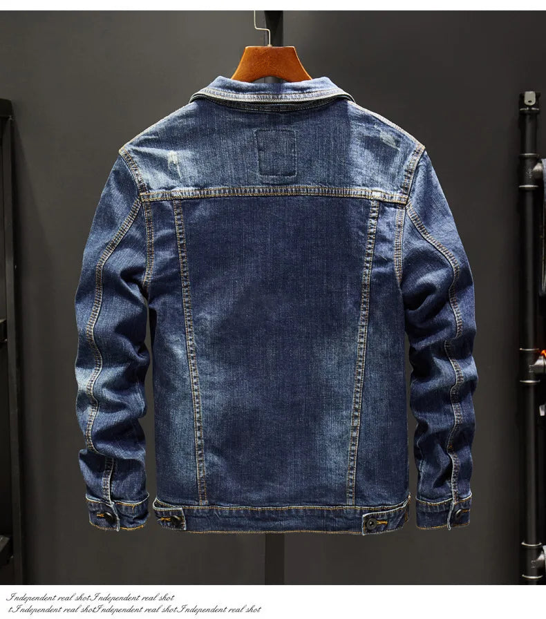 "Fior di Vento" – Zipper Denim Jacket By Enzo Bellari®