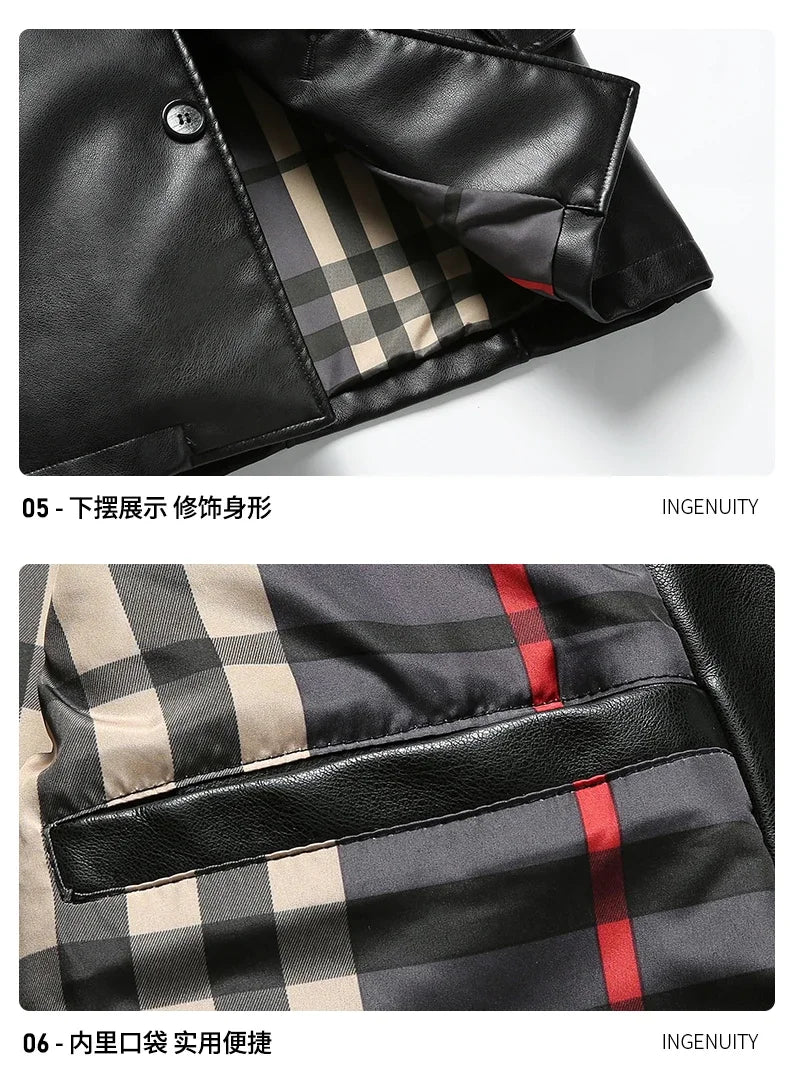 "Vento Slim" – PU Leather Jacket By Enzo Bellari®