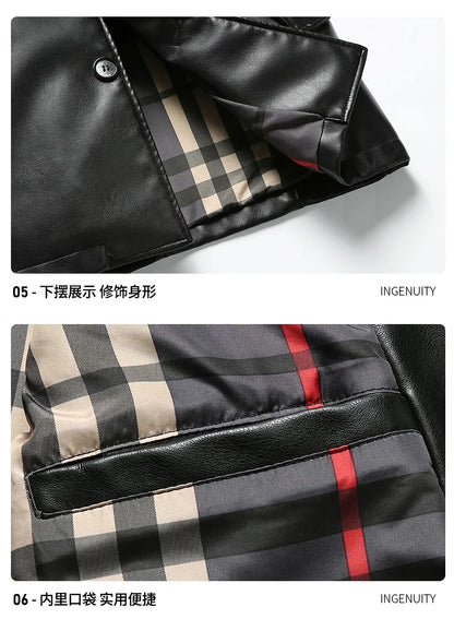 "Vento Slim" – PU Leather Jacket By Enzo Bellari®