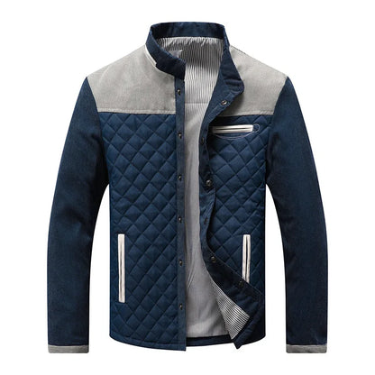 "Luna Dorata" – Stand Collar Patchwork Jacket By Enzo Bellari®