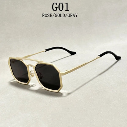 "Occhio Metallico" – Square Retro Sunglasses By Enzo Bellari®