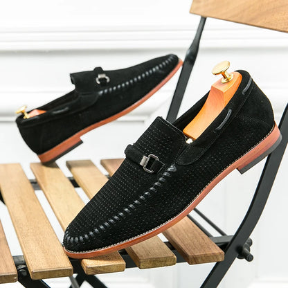 "Sole di Capri" – Perforated Leather Casual Shoes By Enzo Bellari®