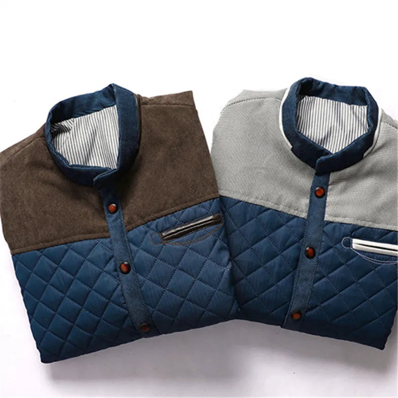 "Luna Dorata" – Stand Collar Patchwork Jacket By Enzo Bellari®