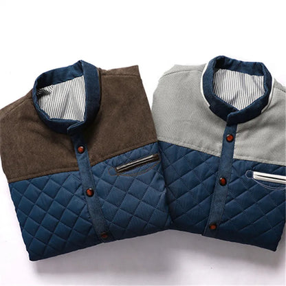 "Luna Dorata" – Stand Collar Patchwork Jacket By Enzo Bellari®