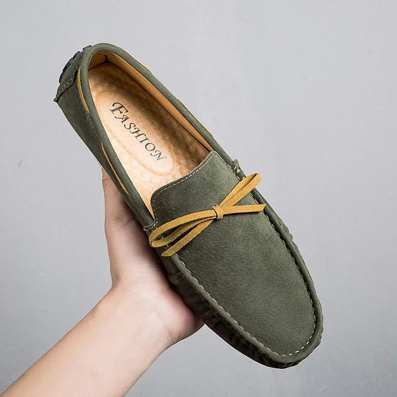 "Passo Morbido" – Suede Penny Loafers By Enzo Bellari®
